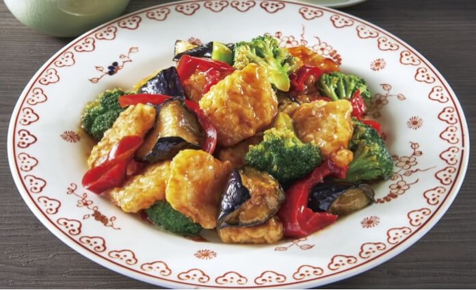 イカと野菜のXO醤ソース