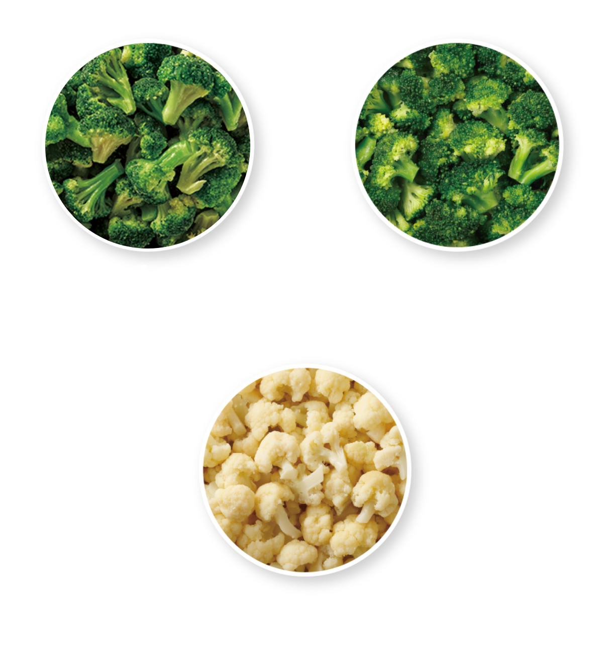 素材そのままブロッコリー　素材そのままミニブロッコリー　素材そのままカリフラワー