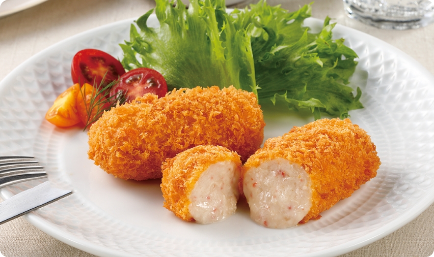 宮城県蔵王産ミルクのとろ〜りクリームコロッケ（かに入り）（かに1.6%入り）