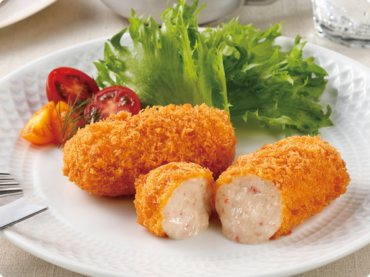 宮城県蔵王産ミルクのとろ〜りクリームコロッケ（かに入り）（かに1.6%入り）