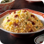 お店で炒める
ベースチャーハン