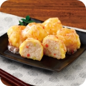 （衣付き）かにと豆腐の
  ふんわり天&reg;
（白だし仕立てカニ風味あん）