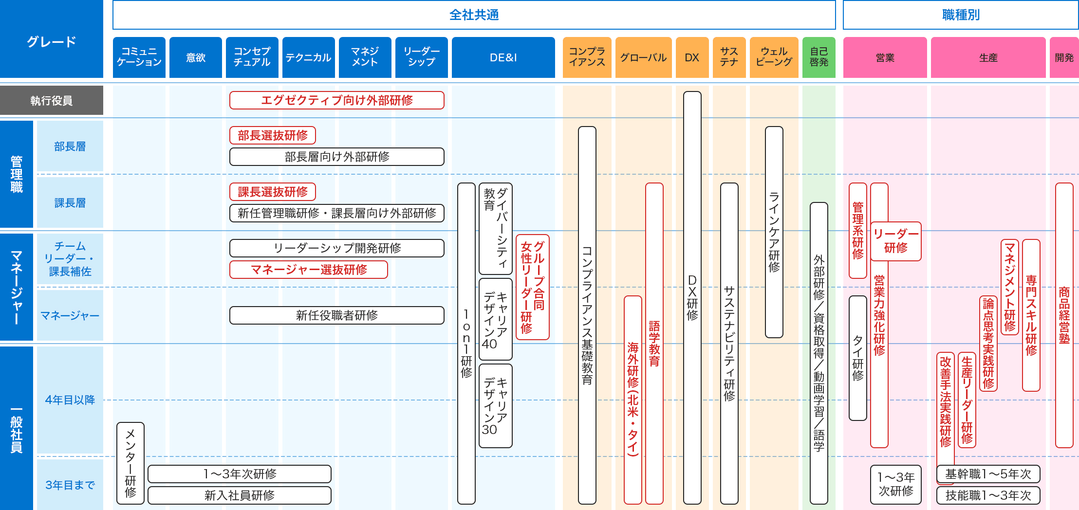 研修制度の全体像