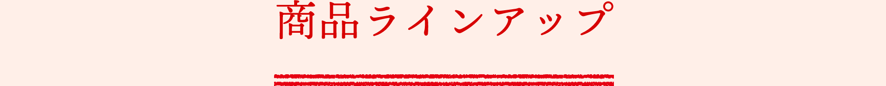 商品ラインアップ