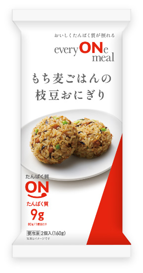 もち麦ごはんの枝豆おにぎり