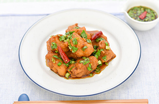 ニラだれ唐揚げ