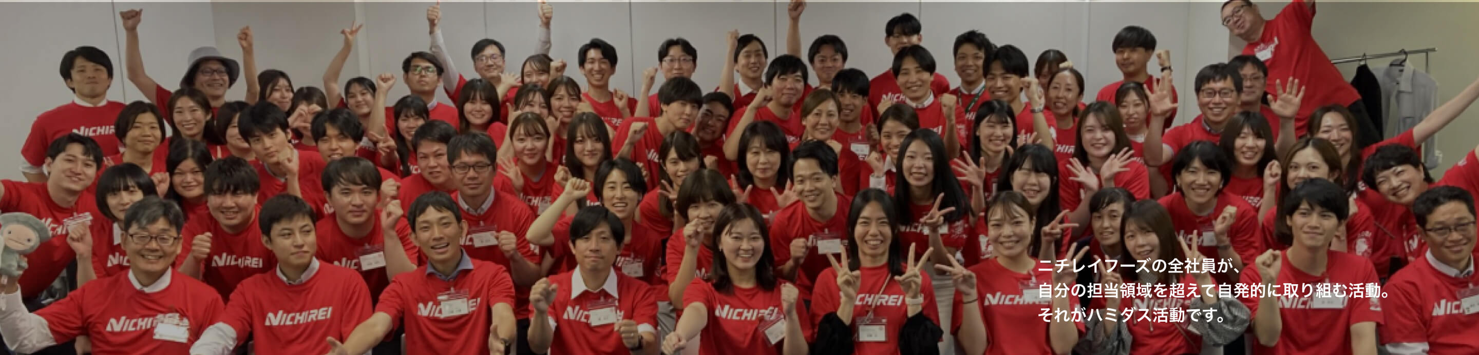 ニチレイフーズの全社員が、自分の担当領域を超えて自発的に取り組む活動。それがハミダス活動です。